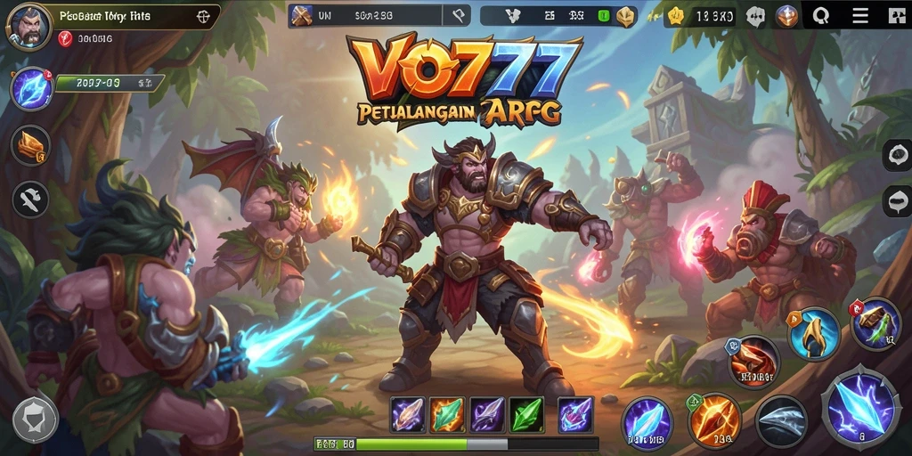 Screenshot menampilkan aksi pertempuran seru dalam VO777.